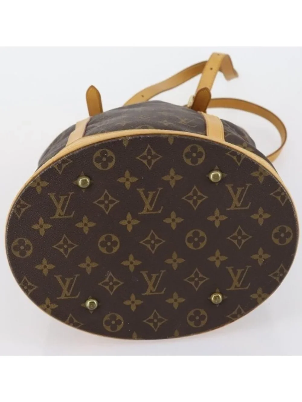 Authentic LOUIS VUITTON Monogram Bucket GM Shoulder Bag M42236 LV